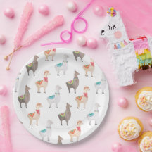 Chá de Bebê Alpaca | Festa Infantil Llama Aquarela