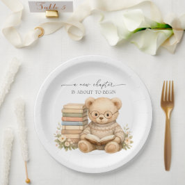 Prato De Papel Chá de Bebê do Ursinho de Pelúcia do Novo Capítulo