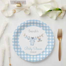 Prato De Papel Chá de Bebê do Ursinho Menino