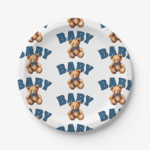 Chá de Bebê do Ursinho Varsity Preppy