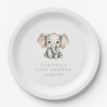 Chá de Bebê Elefante Minimalista Little Peanut
