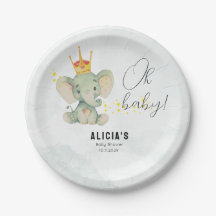 Chá de Bebê Elefante Neutro Cute Oh Baby