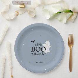 Prato De Papel Chá de Bebê Halloween