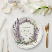 Chá de Bebê Lavanda Real em Aquarela