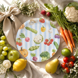 Prato De Papel Chá de Bebê Menino Little Sprout Farmers Market