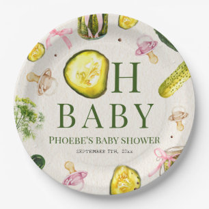 Prato De Papel Chá de Bebê Oh Baby Pickles & Pacifiers Menina Ros