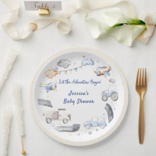 Prato De Papel Chá de fraldas Adventure Transportation Boy