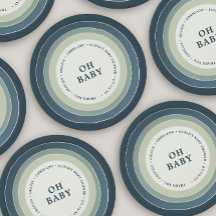 Chá de fraldas Arco-Íris Amarelado Verde Azul