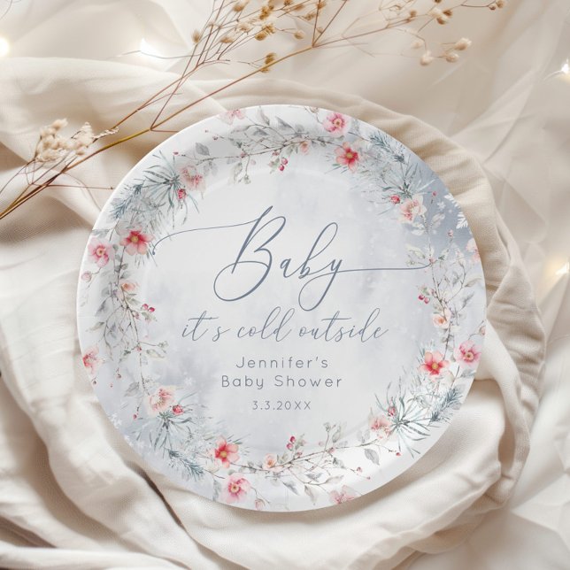 Prato De Papel Chá de fraldas azul de neve poeirento (Criador carregado)