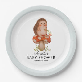 Prato De Papel Chá de fraldas Azul de Porte de Aquarela