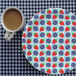 Prato De Papel Chá de fraldas Berry Sweet