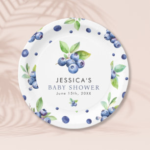 Prato De Papel Chá de fraldas Berry Sweet Blueberry