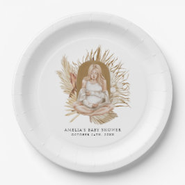 Prato De Papel Chá de fraldas Boho Florals