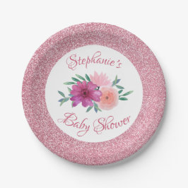 Prato De Papel Chá de fraldas Brilhante, cor-de-rosa, Dourado, da