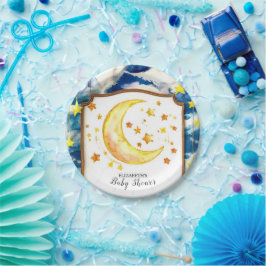 Prato De Papel Chá de fraldas Celestial Pastel