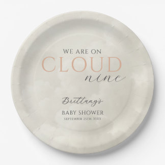 Prato De Papel Chá de fraldas Cloud Nine White Clouds