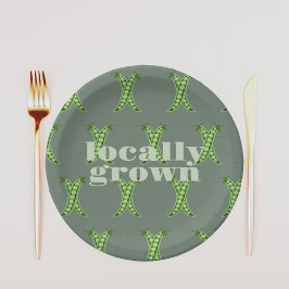 Prato De Papel Chá de fraldas crescido localmente | SAGE de bloco