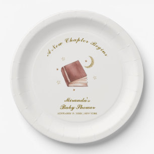 Prato De Papel Chá de fraldas da Lua do Livro Elegante