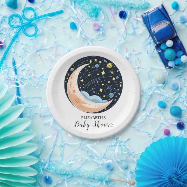 Prato De Papel Chá de fraldas das estrelas encantadoras (Festa)