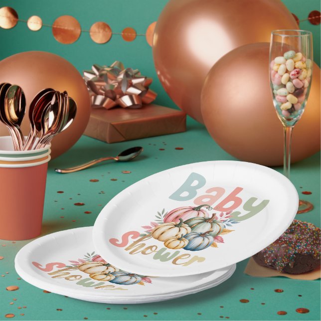 Prato De Papel Chá de fraldas de Abóbora (Múltiplo)