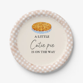 Prato De Papel Chá de fraldas de Ação de Graças Boho Little Cutie