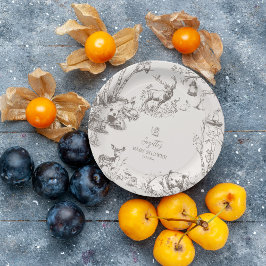 Prato De Papel Chá de fraldas De Animais Da Floresta