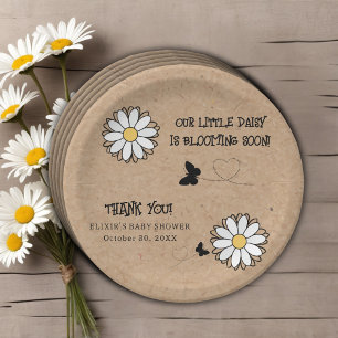 Prato De Papel Chá de fraldas de Artesanato Minimalista da Daisy