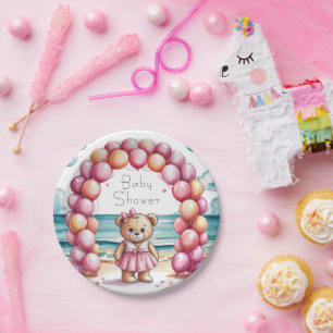 Prato De Papel Chá de fraldas de Balão do Urso de Beachside