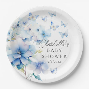 Prato De Papel Chá de fraldas de Borboletas Whimsic
