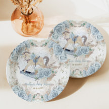 Chá de fraldas de Cavalo Floral Floral Azul Pampas