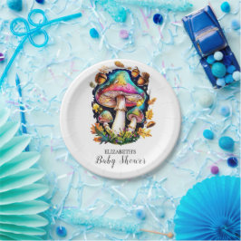 Prato De Papel Chá de fraldas de Cogumelo Florestal Encantado