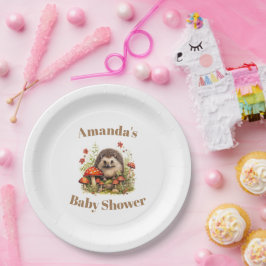 Prato De Papel Chá de fraldas de Cogumelos de Woodcolor Woodland