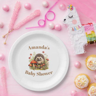 Prato De Papel Chá de fraldas de Cogumelos de Woodcolor Woodland