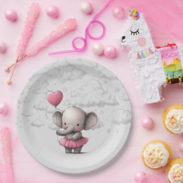 Prato De Papel Chá de fraldas de elefante