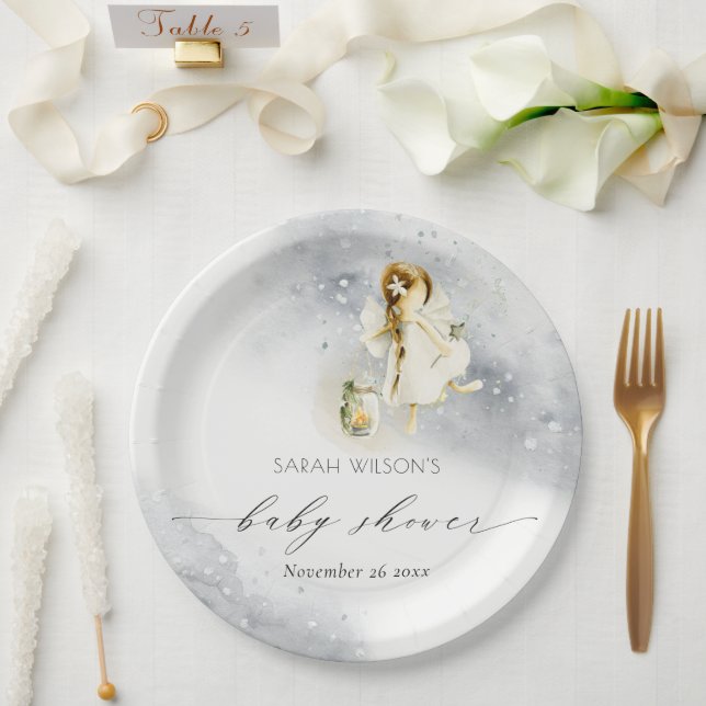 Prato De Papel Chá de fraldas de Fada de Leitura Magnética de Lei (Casamento)