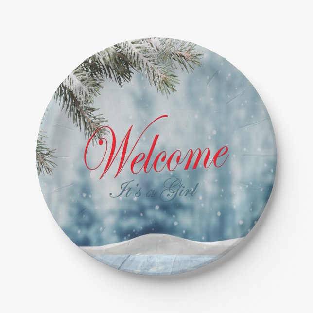 Prato De Papel Chá de fraldas de Férias (Frente)