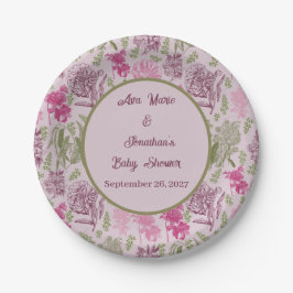 Prato De Papel Chá de fraldas de Garota Eucalyptus de Peony Botân