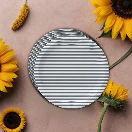 Prato De Papel Chá de fraldas de girassol azul