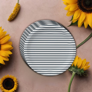 Prato De Papel Chá de fraldas de girassol azul