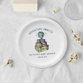 Prato De Papel Chá de fraldas de Globo de Viagem de Aventura Mode