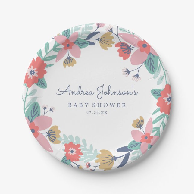 Prato De Papel Chá de fraldas de Jardim (Frente)