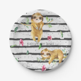 Prato De Papel Chá de fraldas de Lama Tropical Adorável