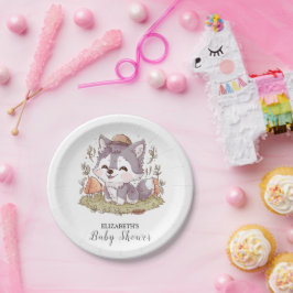 Prato De Papel Chá de fraldas de Lobo Jogado Encantado