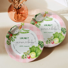 Prato De Papel Chá de fraldas de mercado de bebês rosados cultiva