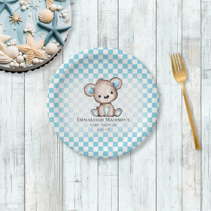 Prato De Papel Chá de fraldas de Picnic do Urso de Teddy
