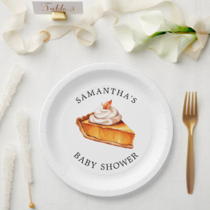 Prato De Papel Chá de fraldas de queda de abóbora