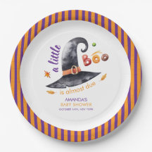 Chá de fraldas De Queda Do Chapéu Da Bruxa De Boo