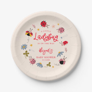 Prato De Papel Chá de fraldas de Verão Ladybug