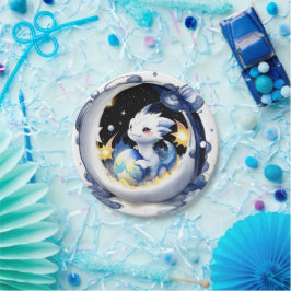 Prato De Papel Chá de fraldas do Dragão Místico