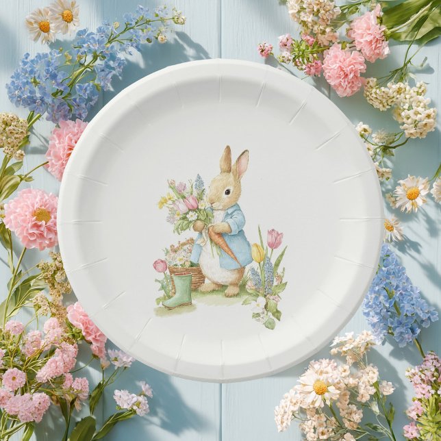 Prato De Papel Chá de fraldas do Jardim Peter Rabbit (Criador carregado)